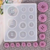assorted sizes button mold multipurpose silicone crystal gem mould diy mold resin jewelry pendant making craft baking tools