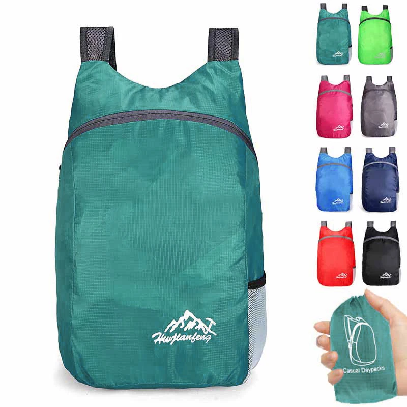 

20L Rucksack Lightweight Nylon Foldable Backpack Waterproof Folding bag Ultralight Outdoor Pack Bag for Women Men Hiking Mochila