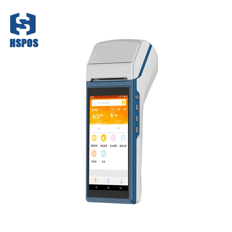 Мобильный POS-терминал с защищенной ручкой терминальная система POS PDA WIFI/bluetooth