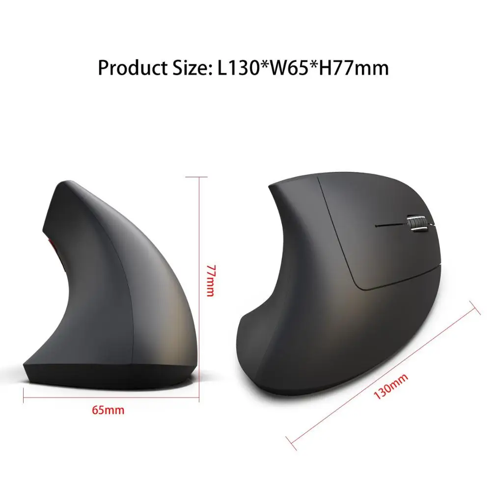 

Vertical Ergonomic Mouse Bluetooth Gamer Mouse KIT USB Rechargeable Gaming 2.4G Wireless Mause For PC Laptop Notebook Computer