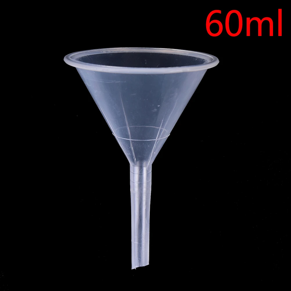 

1/2" 60ml Mouth Dia Laboratory transfer perfume Mini and clear White Plastic Filter Funnel