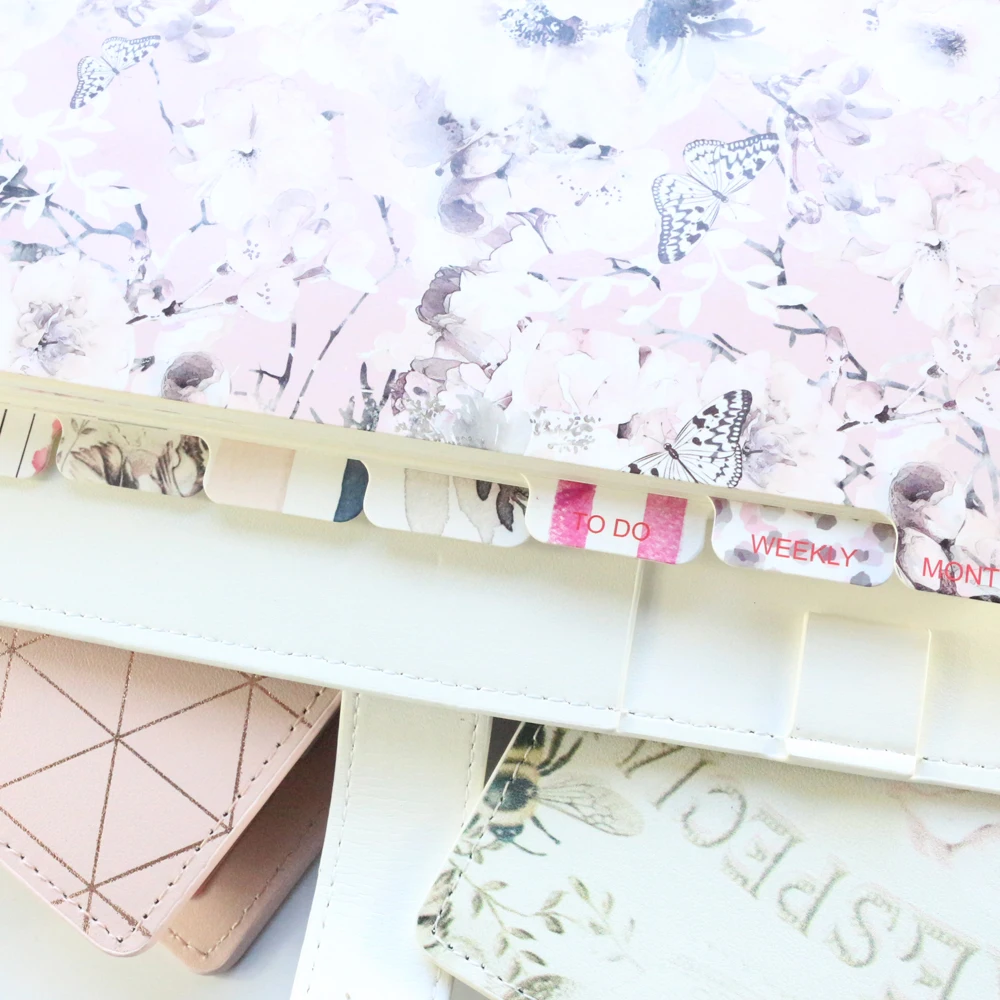 Domikee 2021 Симпатичный мягкий кожаный чехол 6 колец личная папка планировщик блокнот