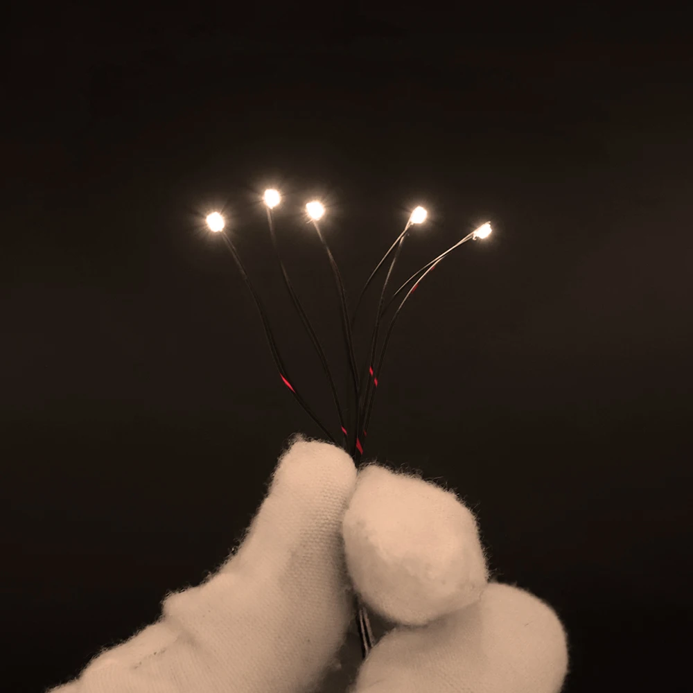 

100 шт., проводные светодиодные полупроводные кабели диаметром 20 см