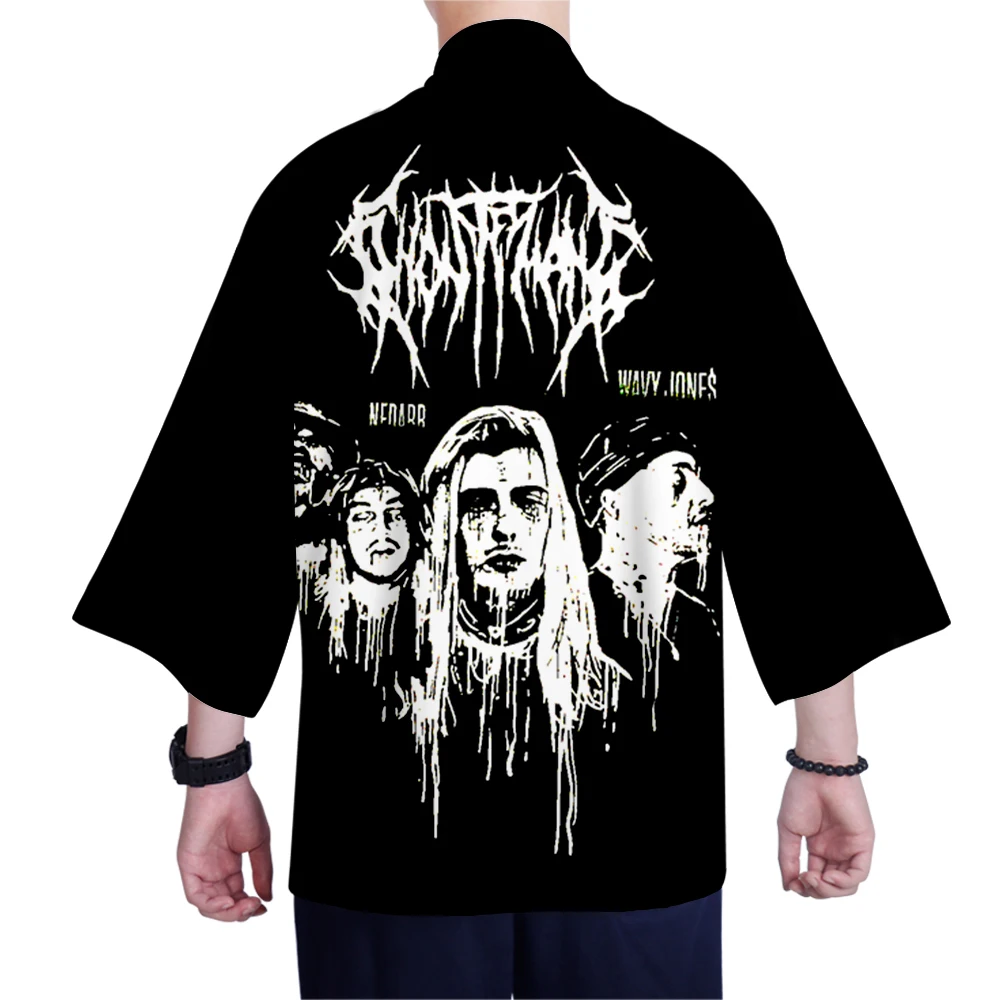 Ghostemane готика Харадзюку японское кимоно с принтом 2019 Chimono летние женские топы Yukata