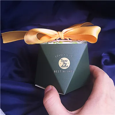 green1 Европейский Розовый Алмазный Стиль Подарочная коробка детская игрушка в ванную день рождения конфеты коробка сладкий шоколад коробки Декорации для свадьбы - Цвет: green1