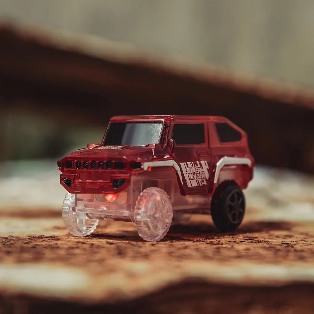 Электроника специальный автомобиль для волшебного трека игрушки с мигающими