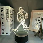 3D сенсорная настольная лампа для хоккея с шайбой, 7 цветов, светодиодная иллюзия, ночник для магазина, бара, спальни, Подарочный декоративный светильник s
