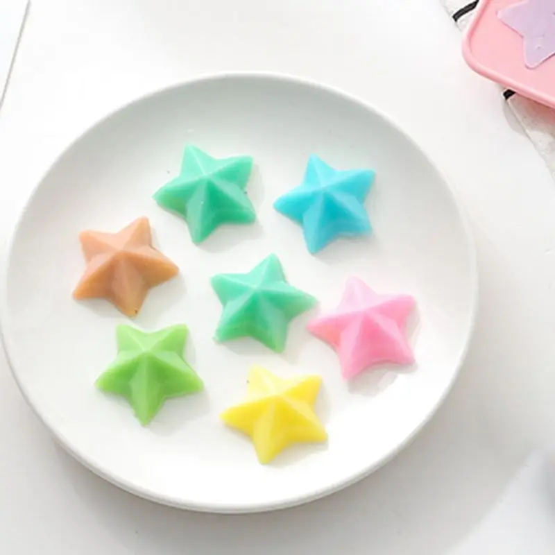 

12 Holes Stars 3D Handmade Flexible Silicone Soap Mold DIY Chocolate Biscuit Mold Soap Stome Mold Cake Decors Fondant Tools