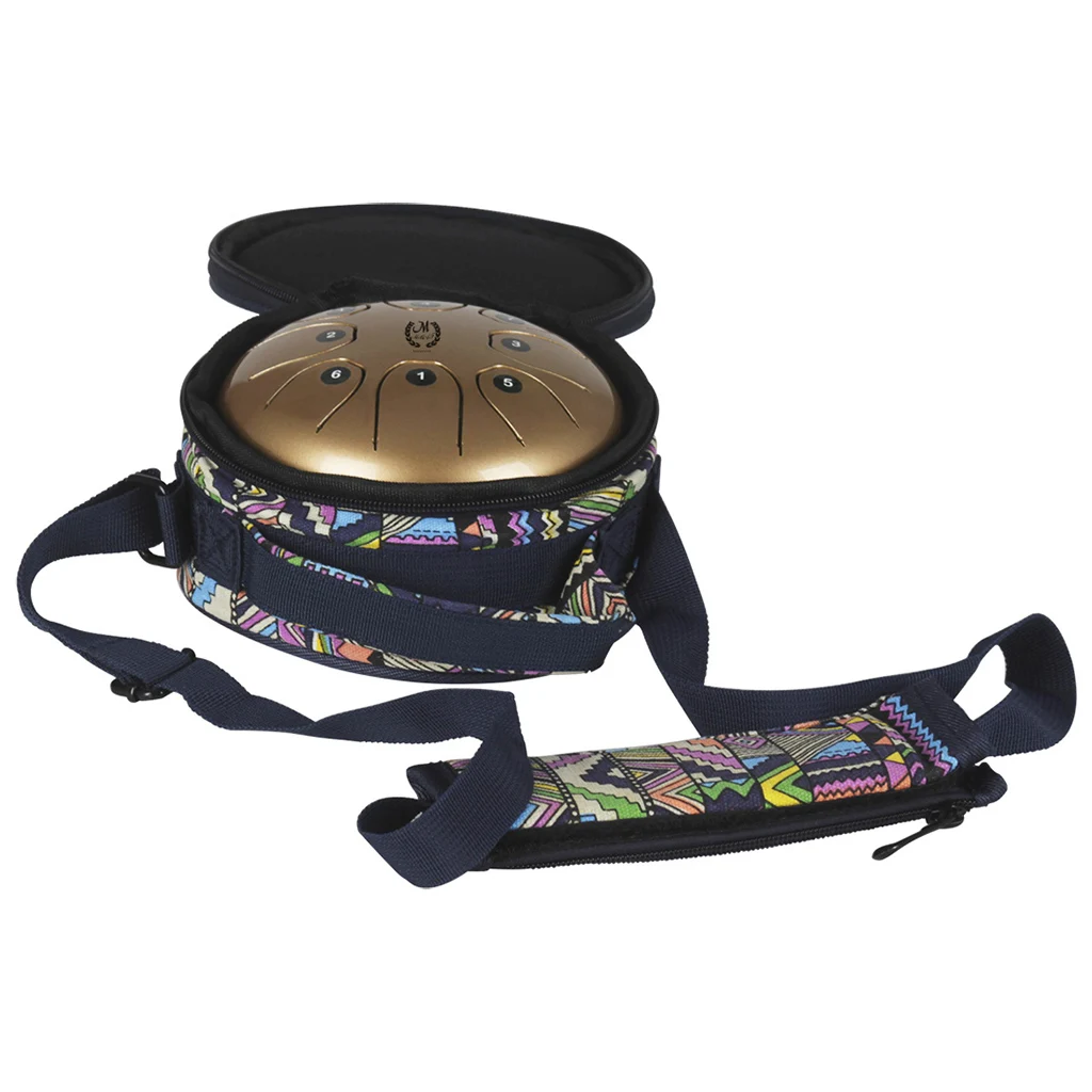 

5.5 Inch Mini Tongue Drum C Tune 8 Notes Handpan Drum w/ Drumstick Storage Bag for Adults Kids Beginners