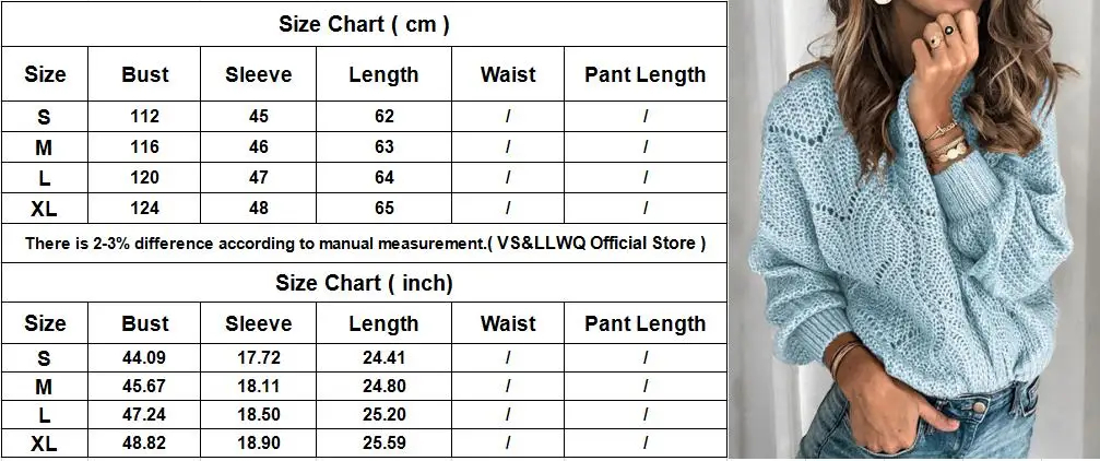 

VS&LLWQ 2020 Knitwear Sweater Women Fashion Puff Sleeve Hollow Pullover Sweaters Woman Casual O Neck Solid Color Y2K Sweaters