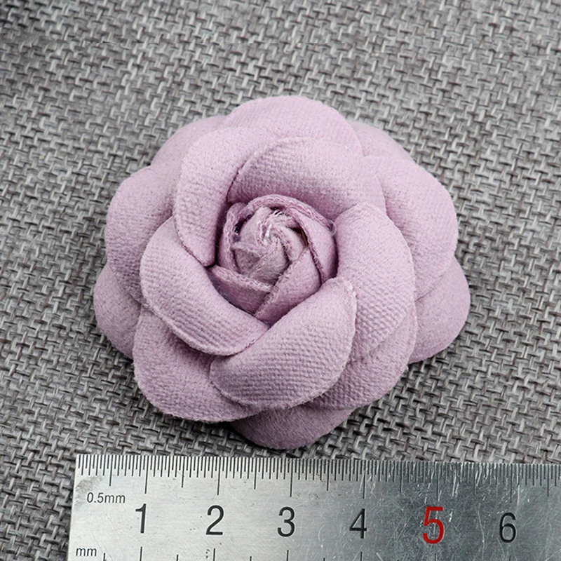 5PCS /33 Colors Mini Chiffon Fabric Flower For Wedding Invitation Artificial Flowers For Dress Decoration