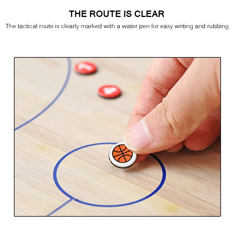 

Basketball Board Tactical Game Magnet Clipboard Coach Basketball Tactical Board Portable Folding Coach Competition Training