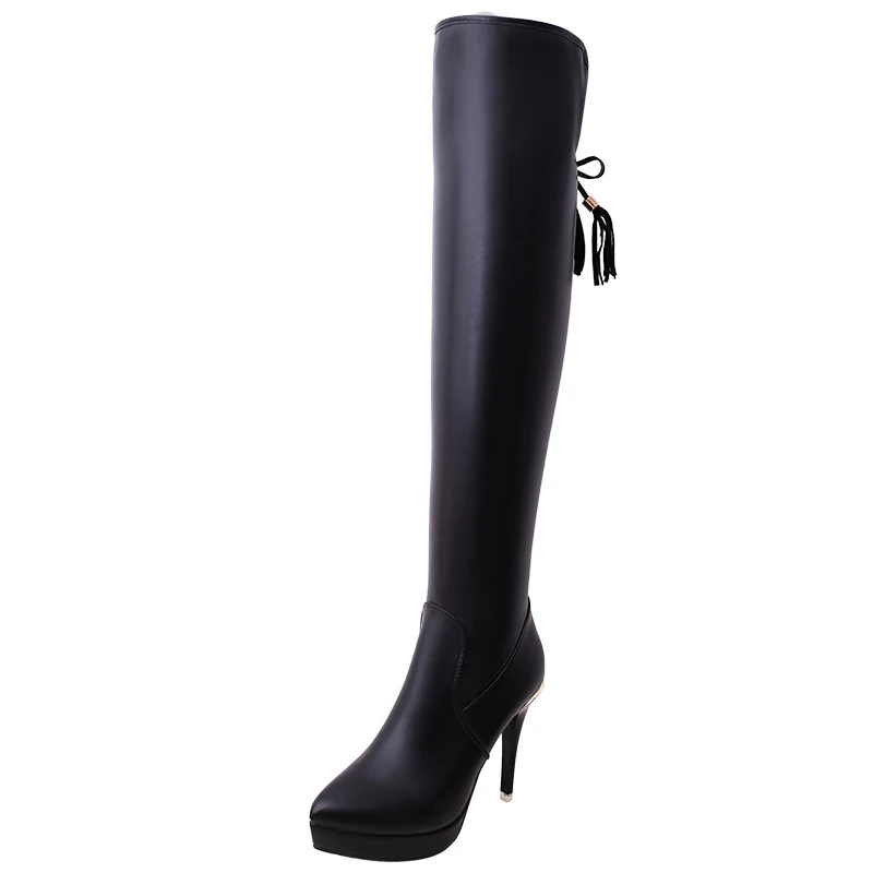 Новинка сезон осень-зима женские эластичные облегающие ботфорты модные обувь на