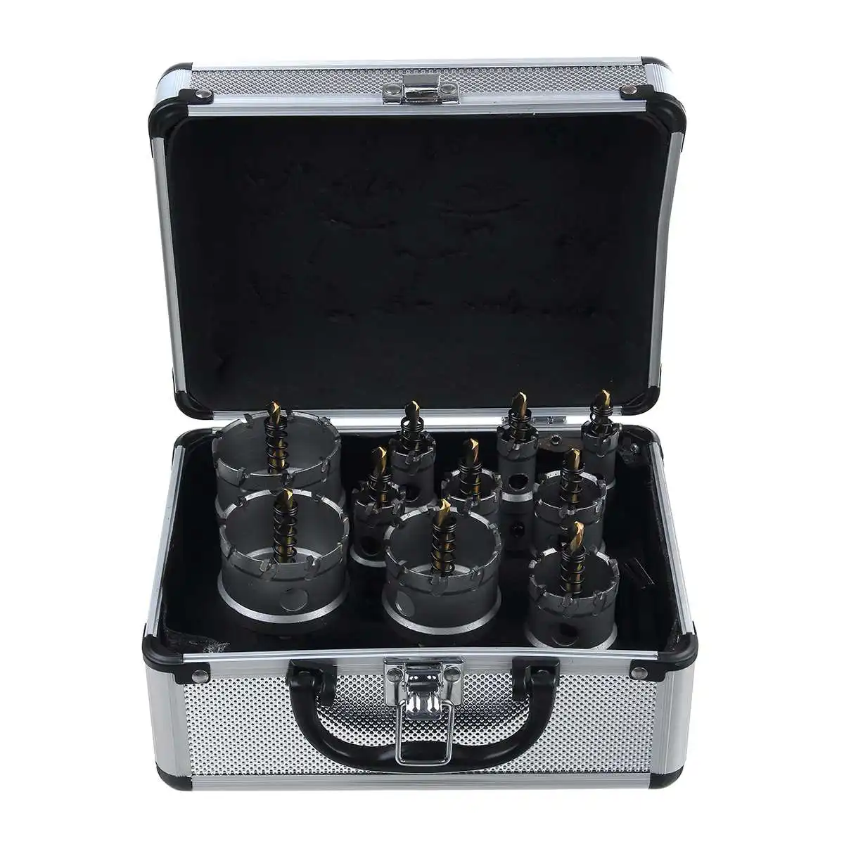 

10Pcs HSS Drill Bit Set High Speed Steel Carbide Tip Hole Saw Tooth Cutter Metal Drilling Hand Woodworking Cutter Drill Bit