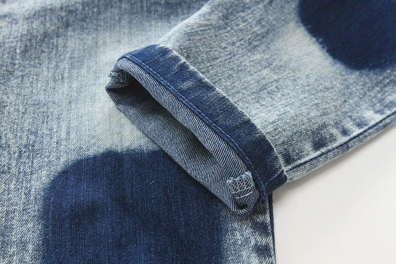 Джинсы для мальчиков IENENS детские свободные джинсовые брюки длинные узкие прямые