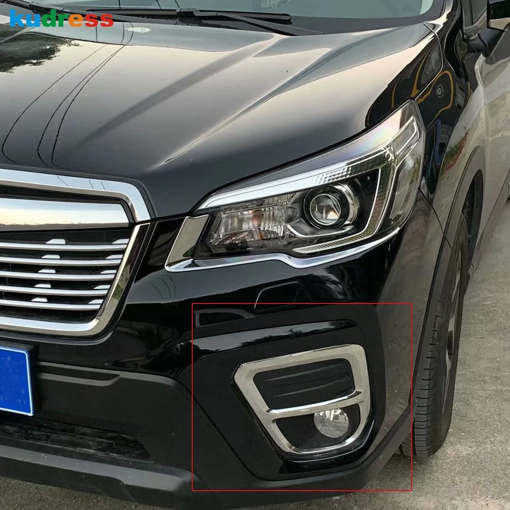Для Subaru Forester SK черный Передний противотуманный светильник, противотуманный бампер, противотуманный светильник, Накладка для автомобиля