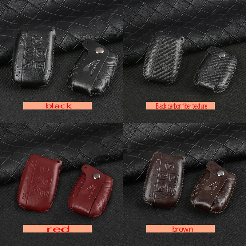 Аксессуары для автомобилей воловьей кожи ключи Чехол держатель крышки Jaguar F PACE 2016