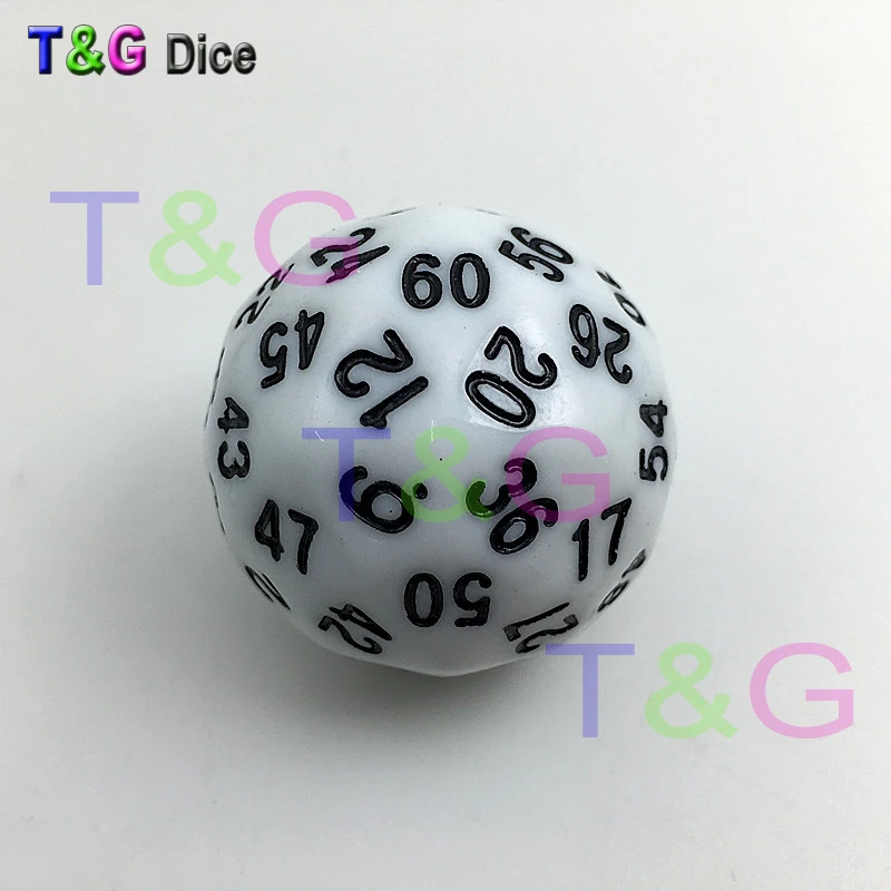 T &amp G dice 1 шт. Высокое качество 60 сторонний D60 многогранный для настольной игры