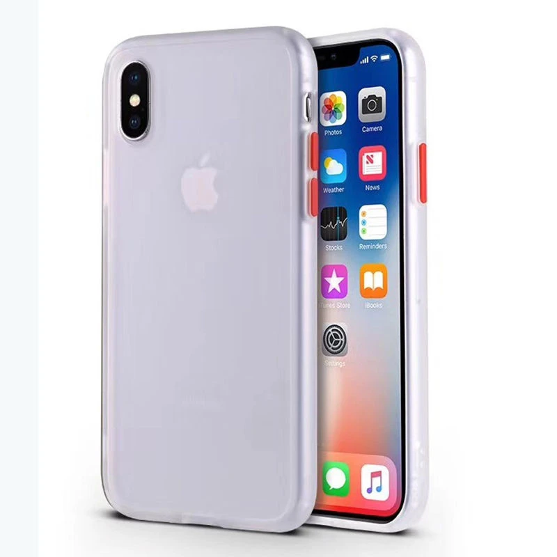 T4 Защитный противоударный чехол для телефона iphone XR XS Max X XS 7 8 11 6 6S Plus Прозрачный матовый жесткий чехол для телефона защитный чехол - Цвет: T4