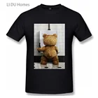 Забавная Мужская хлопковая футболка с коротким рукавом Ted Bear, из фильма пивная баня