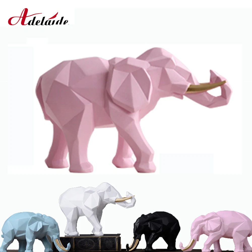 2 шт./компл. Статуэтка из смолы Lucky Elephant для дома и офиса украшение отеля