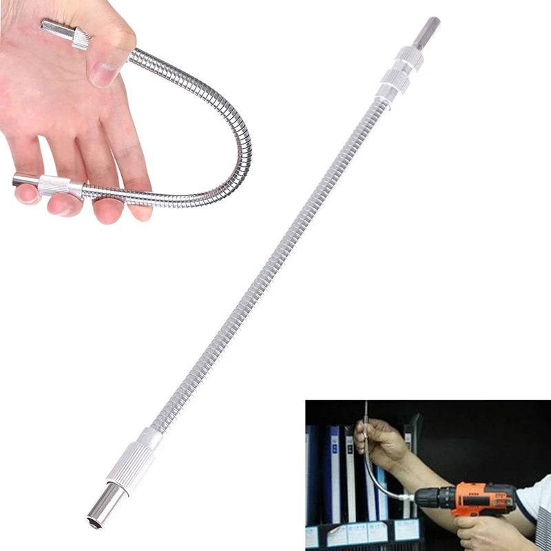 

1PC Hex Flexible Shaft Extension Drill Hex Flexible Shaft Impact Driver Ratchet Screwdriver Bits Extend Rod Extension Bar