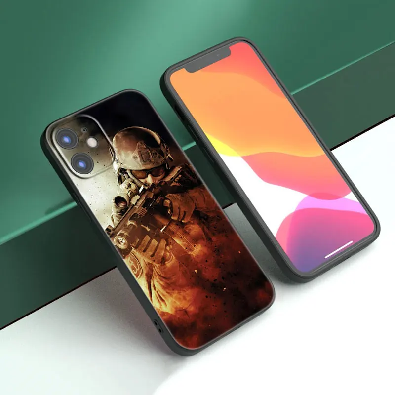 Чехол для Apple iPhone 13 12 Mini 11 Pro Max 7 8 XR X XS MAX 6 6S Plus 5 5S SE 2020 черный чехол | Мобильные