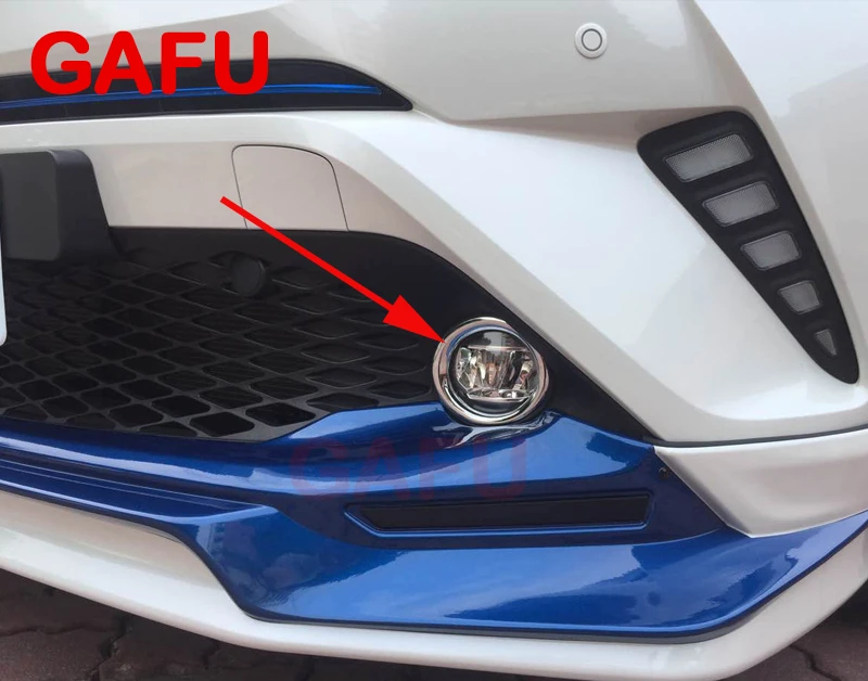 Для Toyota C HR CHR 2016 2017 2018 передний бампер отделка противотуманная рамка крышка лампы