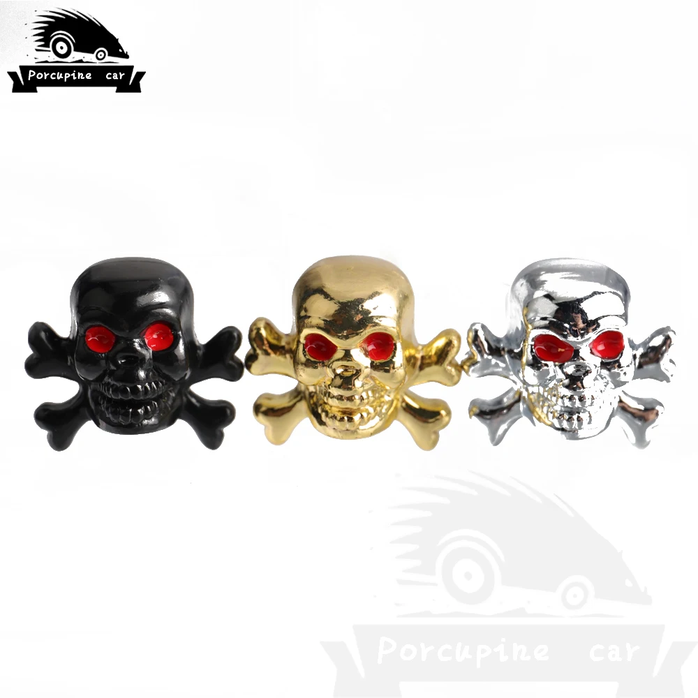 Колпачки на воздушный клапан с черепом пирата 4 шт. колпачки для шин мотоцикла и