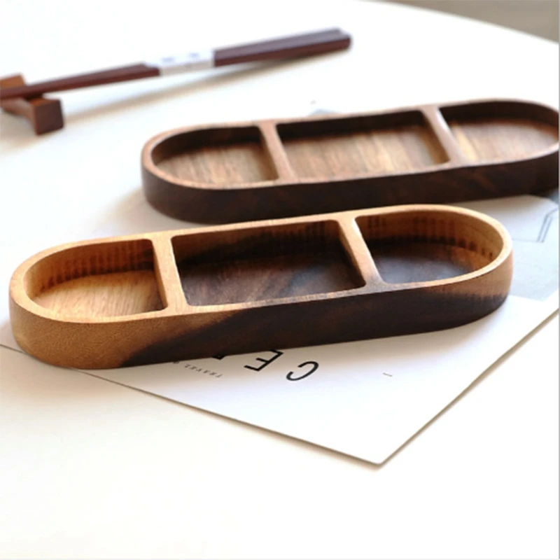 2 шт. деревянный сушеный фруктовый тарелка креативный японский лоток для