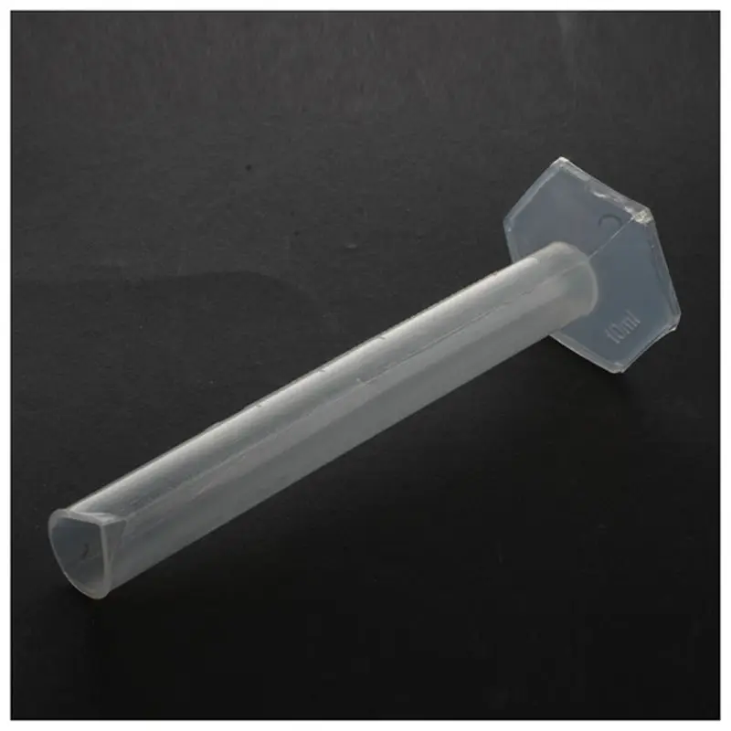 

Laboratory Hex Base 10mL Liquid Measurement Plastic Graduated Cylinder
