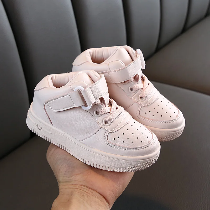 Новинка 2020 осенне зимняя детская обувь Koovan белые высокие кроссовки для мальчиков