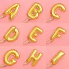 16-дюймовый шпилька письмо A-Z золотой шар с алюминиевой пленкой на день рождения вечерние ко Дню Святого Валентина Свадебный декор для свадьбы шар 26 букв