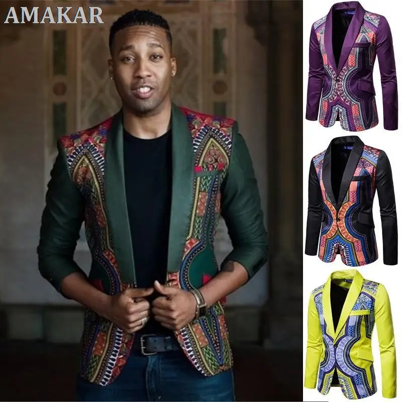 

Мужской золотистый блейзер с цветочным принтом, деловой повседневный костюм, свадебное платье, модный роскошный однобортный костюм высоко...