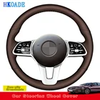 Натуральная кожа на заказ для Mercedes Benz A Class чехол рулевого колеса автомобиля-2019 GLC GLB 2020 CLS 2020-2018