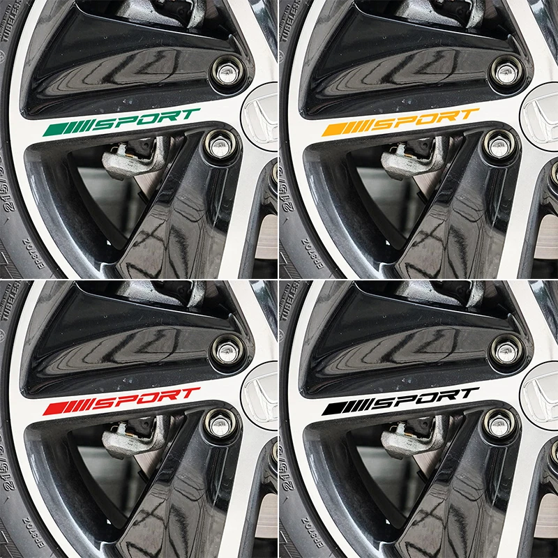 4 шт. автомобильные ободки ступица колеса светоотражающие декоративные наклейки