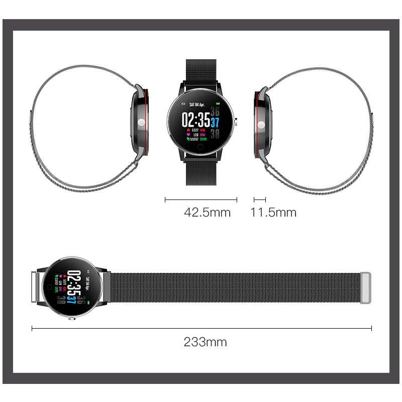 Geekbes WR14 Смарт часы 1 3 &quotips цветной экран Smartwatch металлический корпус IP67 умный