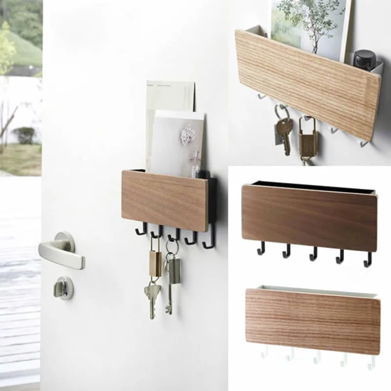 Контрастный креативный прием Магнитного Ключа настенный крючок приемник дерево