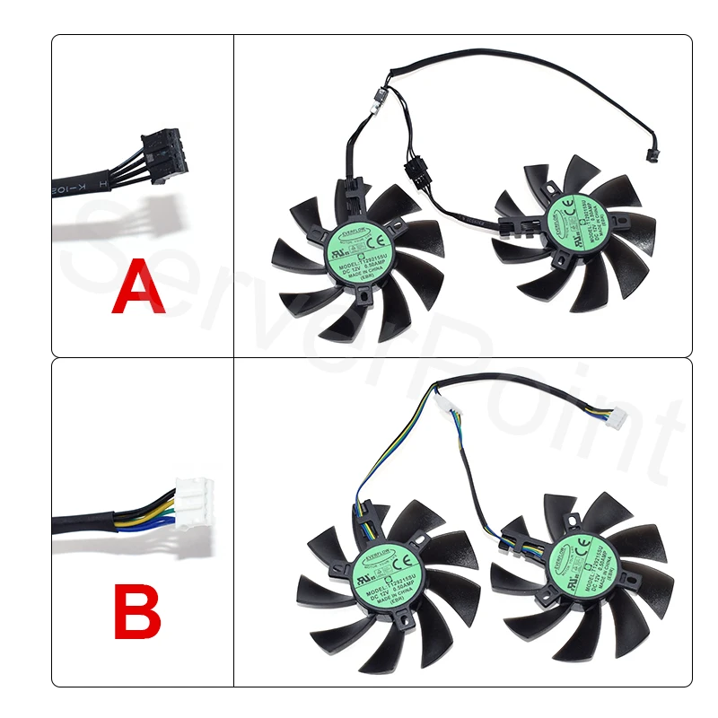 Хорошо протестированный охлаждающий двойной вентилятор для видеокарты пара