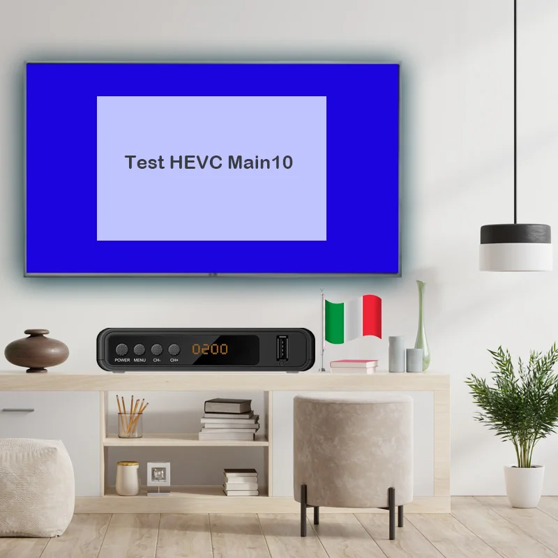 2022 Koqit T10 Бесплатный DVB T2 тюнер DVBC H.265 HEVC главный 10 2-в-1 Пульт дистанционного
