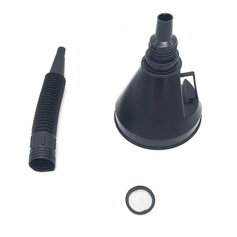 

2 in 1 Plastic Funnel Can Spout For Oil Water Fuel Petrol Diesel Gasoline Universal For Auto Car Motorcycle Truck