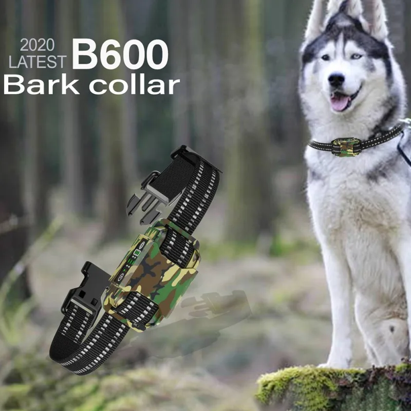 

Dog Anti Barking Device With Shock Vibration Stop Barking Training Device Pet Dog Outdoor Walking Training Supplies