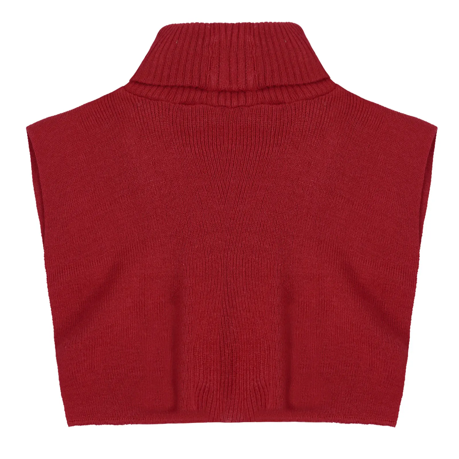 

Men Women Neck Warmer Fashion Sweater Fake Collar Warm Knitted False Shirt Top Collar Neck Cover Detachable Pullover Faux Collar