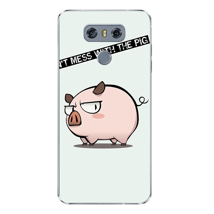 Ciciber милые животные Свинья для LG G7 G6 G5 G4 V40 V35 V30 V20 чехол телефона K11 K10 K9 K8 K4 2018 2017 X