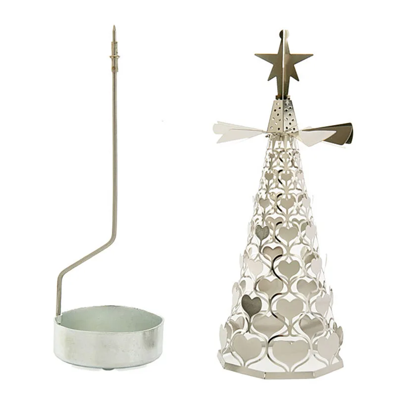 Креативный декоративный подсвечник миниатюрная модель Настольный с вращающимся