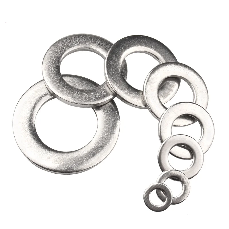 

M4 M5 M6 M8 M10 M12 M14 M16 M18 M20 Flat Repair Washers 304 Stainless Steel Washer 0.5mm Thickness For Metric Bolts & Screws
