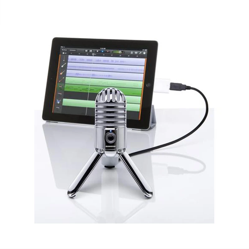Конденсаторный микрофон Samson Meteor записывающий складная Задняя ножка с usb кабелем