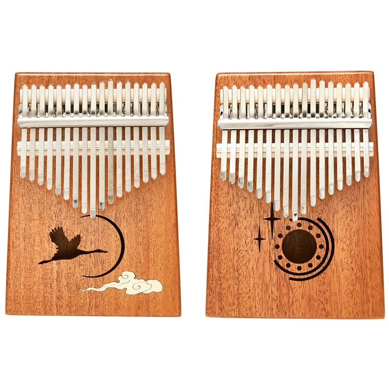 

TOM Mahogany Kalimba 17 Key with EVA Case for Kid and Adults Beginners