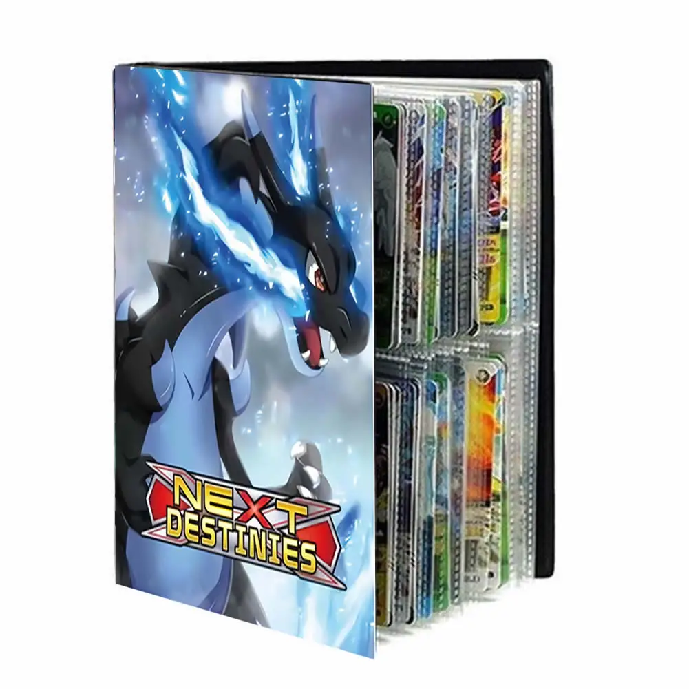 

240Pcs Pokemon Holder Album Toys Pokemones Trainer Collections Cards Map Book Binder Folder Top Loaded List Toys Gift For Kids