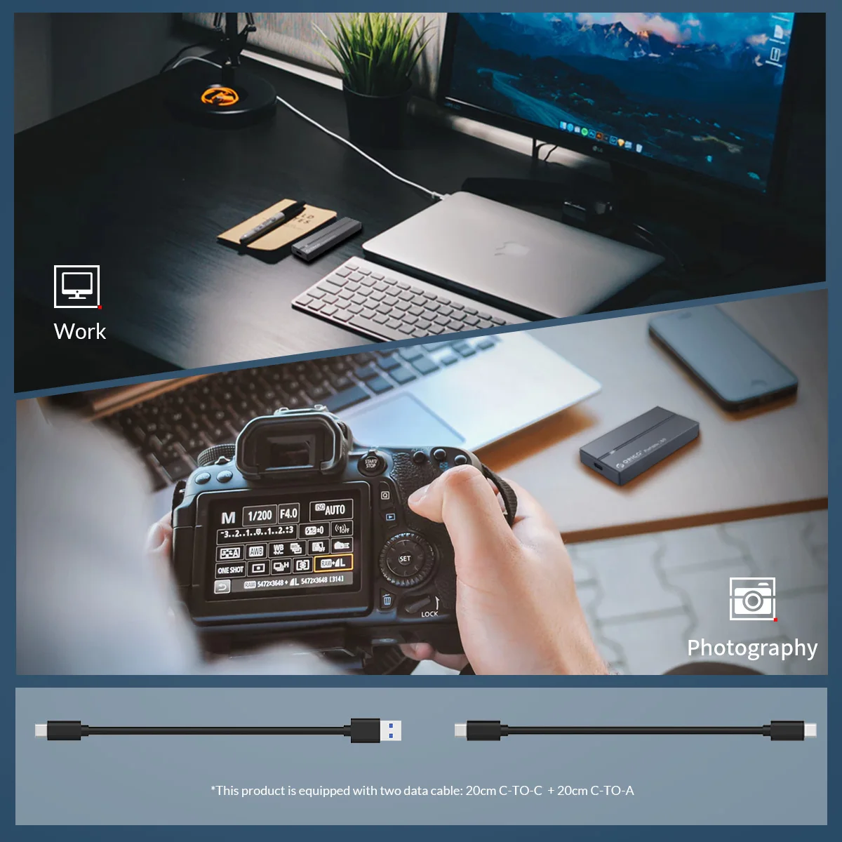 ORICO внешний SSD жесткий диск 1 ТБ SSD 128 ГБ 256 ГБ 512 ГБ SATA SSD mSATA SSD NVME Портативный твердотельный накопитель с type C USB 3,1